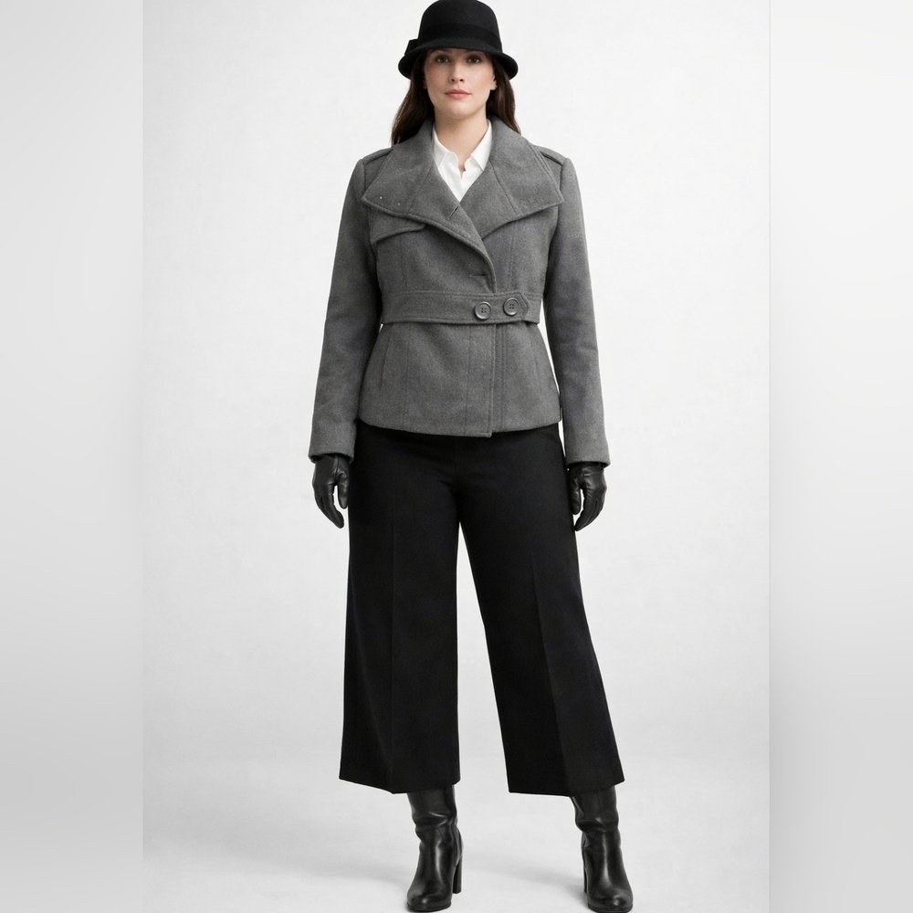 Millard Fillmore Gray wool Jacket coat grey - Picture 8 of 8